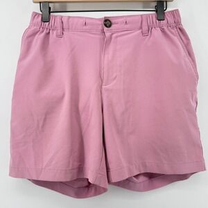 Chubbies Everywear Performance‎ 6" Short Pink Men M Pockets Elastic Waist Casual